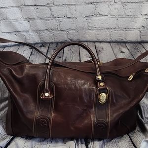 Marino Orlandi Italian Leather Duffle Bag Unisex Women's Bag or Men's Bag